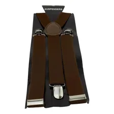 Kit Suspensório Masculino + Gravata Borboleta Marrom Foto mini  2