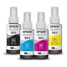 Kit T664 Para Epson Ecotank Preto, Ciano, Magenta, Amarelo Foto mini 2