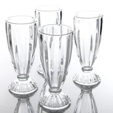 Kit Taça Copo Alto Para Milk Shake Ou Suco Lanchonete 6 Un Cor Transparente Foto  mini 1