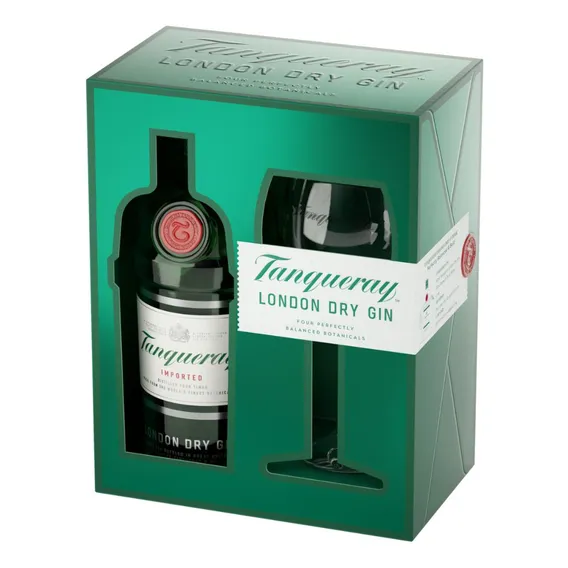 Kit Taça + Gin London Dry Tanqueray 750ml Foto 1