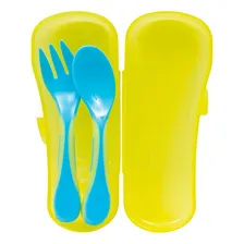 Kit Talher Com Case Azul Infantil 5411 Buba Foto  mini 1
