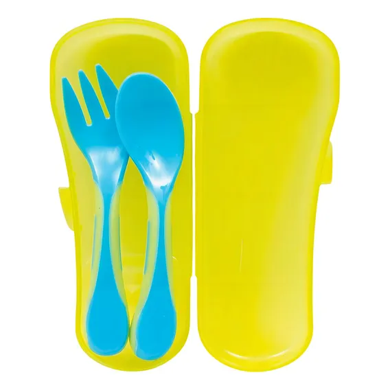 Kit Talher Com Case Azul Infantil 5411 Buba Foto 1