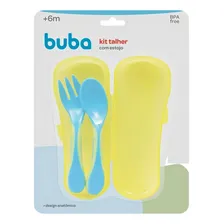 Kit Talher Com Case Azul Infantil 5411 Buba Foto mini 4
