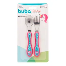 Kit Talher Infantil Unic贸rnio Beb锚 Anat么mico A莽o Inox Buba Foto mini 2