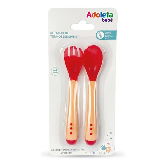 Kit Talheres Termossensiveis Rosa Foto 1