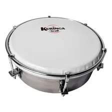 Kit Tamborim Aco Inox Kuringa Torelli Kt055 + Capa + Baqueta Foto mini 3