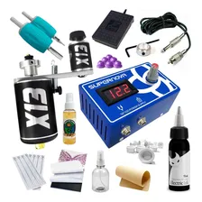 Kit Tatuagem C/ Máquina X13 Rotativa De Tattoo Profissional Foto  mini 1