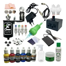 Kit Tatuagem Completo Máquina Rotativa Cartucho Profissional Foto mini 1