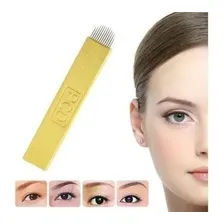 Kit Tebori 100 Lâminas Tebori Hard Pcd Série Gold 12 Pontas Cor Dourado Foto mini 2