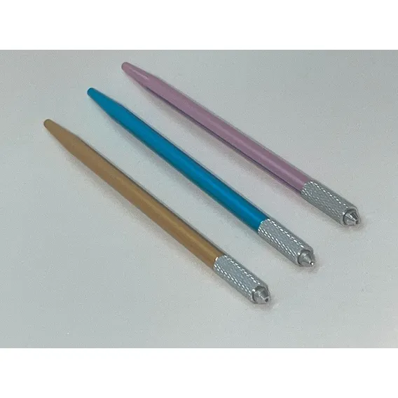 Kit Tebori Com 3 Canetas Multi Coloridas Micropigmentação Cor Multicores Foto 1