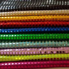 Kit Tecido Paetê 10 Cores 100% Poliéster 1,00 Mt Largura Foto  mini 1