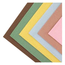 Kit Tecido Tricoline Composê Mini Poá Patchwork - 6 Cortes Cor Mini Poás Foto  mini 1