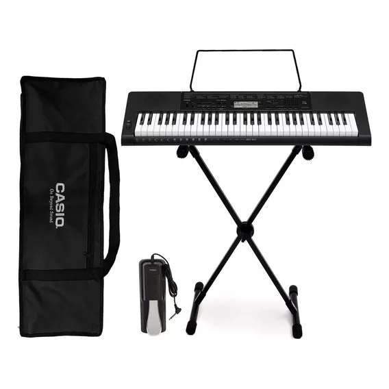 Kit Teclado Casio Ctk-3500 Arranjador Musical 61 teclas com Sensibilidade Completo Foto 1