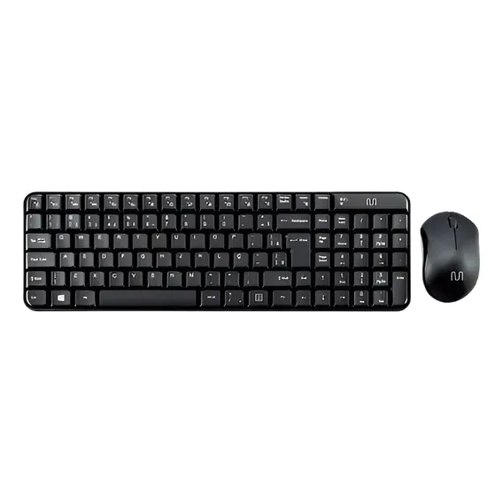Kit Teclado E Mouse S/ Fio Multimídia Usb 1000dpi - Tc183 Foto 1