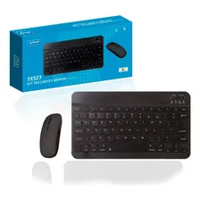 Kit Teclado E Mouse Sem Fio Bluetooth Mac Android Tablet Foto mini 1
