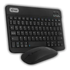 Kit Teclado E Mouse Sem Fio Bluetooth Mac Android Tablet Foto mini 4