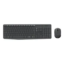 Kit Teclado E Mouse Sem Fio Logitech Mk235 Portugues Brasil Mouse Preto Teclado Preto Foto mini 3