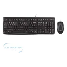 Kit Teclado E Mouse Usb Logitech Mk120 Com Fio Foto mini 2
