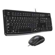 Kit Teclado E Mouse Usb Logitech Mk120 Com Fio Foto mini 1