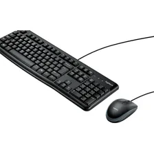 Kit Teclado E Mouse Usb Logitech Mk120 Com Fio Foto mini  3