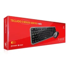 Kit Teclado + Mouse Sem Fio Wireless C3tech K-w200bgy Foto  mini 1