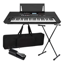 Kit Teclado Roland Ex50 61 Teclas Sensitivas Com Fonte E Bag Cor Preto 110V 220V (Bivolt) Foto mini 1
