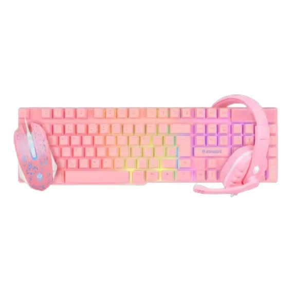 Kit Teclado Semi Mecânico + Mouse Gamer + Headset Gamer Foto 1