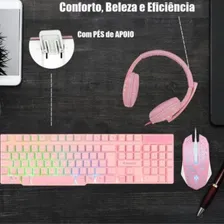 Kit Teclado Semi Mecânico + Mouse Gamer + Headset Gamer Foto mini 4