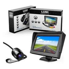 Kit Tela Monitor Estacionamento Câmera Frontal E Ré Lumi Foto  mini 1