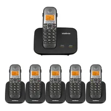 Kit Telefone 2 Linhas Ts 5150 + 5 Ramais Ts 5121 Intelbras Foto mini 1