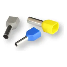 Kit Terminais Ilhós Tubolar Duplo 2x 2,5/4/6mm² - 50 Peças Cor Kit Duplos 2x 2.5/4/6mm - 50 Peças Foto  mini 1