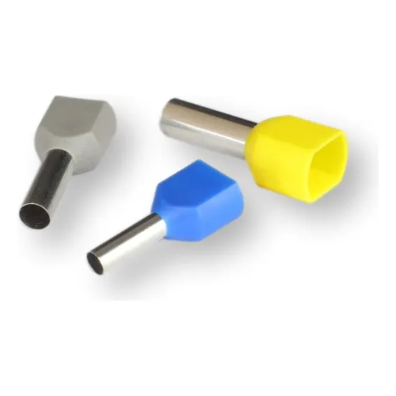 Kit Terminais Ilhós Tubolar Duplo 2x 2,5/4/6mm² - 50 Peças Cor Kit Duplos 2x 2.5/4/6mm - 50 Peças Foto 1