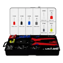 Kit Terminais Pré-isolados Tubulares 1200 Peças Com Alicate Foto mini 2