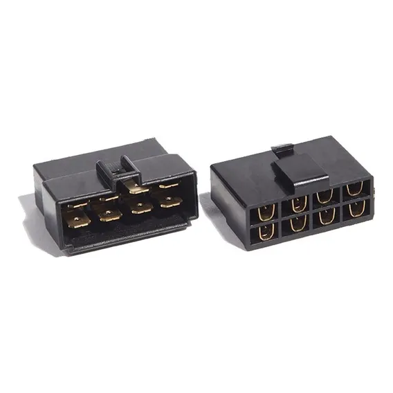 Kit Terminal Conector 8 Vias Preto Technoise Foto 1