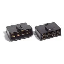Kit Terminal Conector Tomada 8 Vias Preto Foto  mini 1