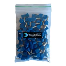 Kit Terminal Tubular Ilh贸s Duplo 2,5mm (100p莽s) Cor Azul Foto mini 1