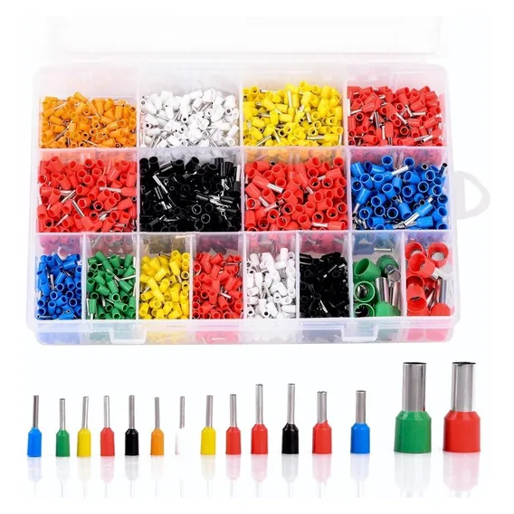 Kit Terminal Tubular Tipo Ilhós Com 2120 Peças Foto 1
