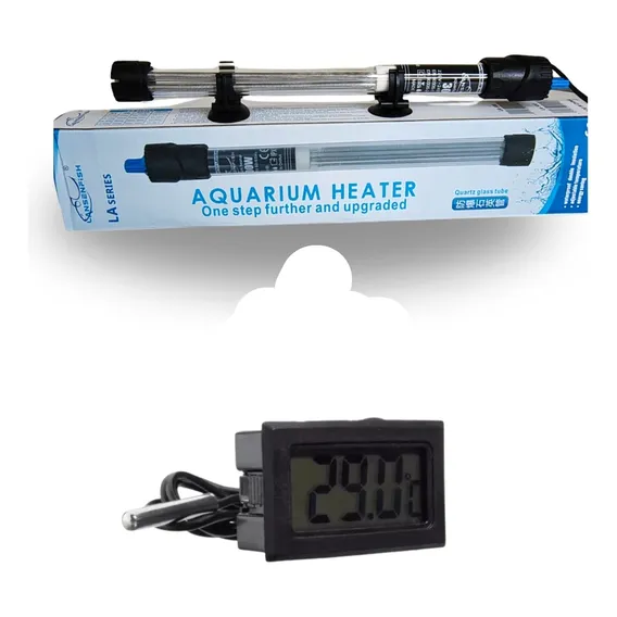 Kit Termostato Aquecedor 500w (220v) + Termometro Digital Foto 1