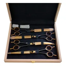 Kit Tesouras Maryam Trading 8 Aço 440c Fio Navalha Pet Foto  mini 1