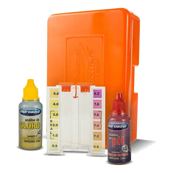 Kit Teste Análise De Ph E Cloro Da Água Foto 1