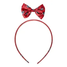 Kit Tiara E Laço Infantil Coleção Disney Minnie Marco Boni Cor Vermelho Foto mini 2