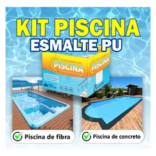 Kit Tinta Para Piscina Esmalte Pu Azul 4,5 Litros Foto mini  2