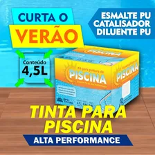 Kit Tinta Para Piscina Esmalte Pu Azul 4,5 Litros Foto mini 4