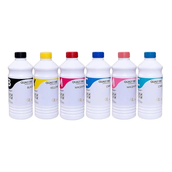 Kit Tinta Qualy-ink Pigmentada CompatÃvel Com L800 L805 L810 Tinta Cmyk Lc Lm Foto 1