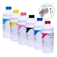 Kit Tinta Qualy-ink Pigmentada CompatÃvel Com L800 L805 L810 Tinta Cmyk Lc Lm Foto mini 2