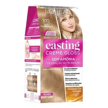 Kit Tintura Casting creme gloss  Casting creme gloss tom 810 loiro pearl 15Vol. para cabelo Foto mini  2
