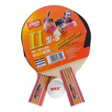 Kit Tênis De Mesa Dhs Classineta Com 2 Raquetes E 1 Bolinha Foto  mini 1
