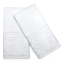 Kit Toalha De Lavabo Renascenca Buettner Fio Egípcio 2 Peças Renascença Branca Foto mini 4