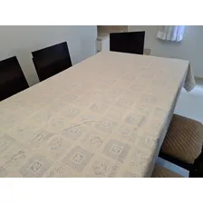 Kit Toalha De Mesa 4 Lugares Rendada Tnt + Toalha De Cristal Foto mini  2
