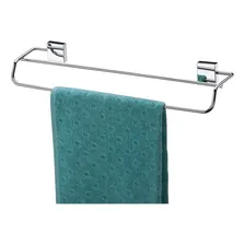 Kit Toalheiro Duplo Porta Toalha Argola Inox Cromado Future Foto mini  2